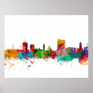 Cardiff Wales horisont Poster