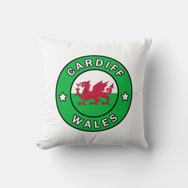 Cardiff Wales Kudde (Framsida)