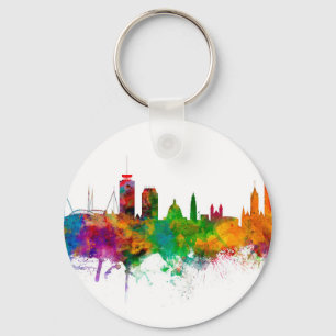Cardiff Wales Skyline Nyckelring