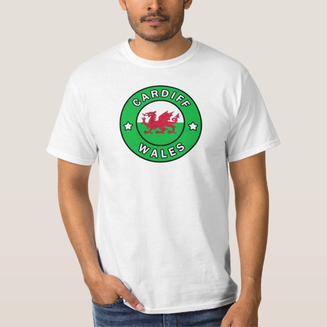 Cardiff Wales T Shirt (Framsida)