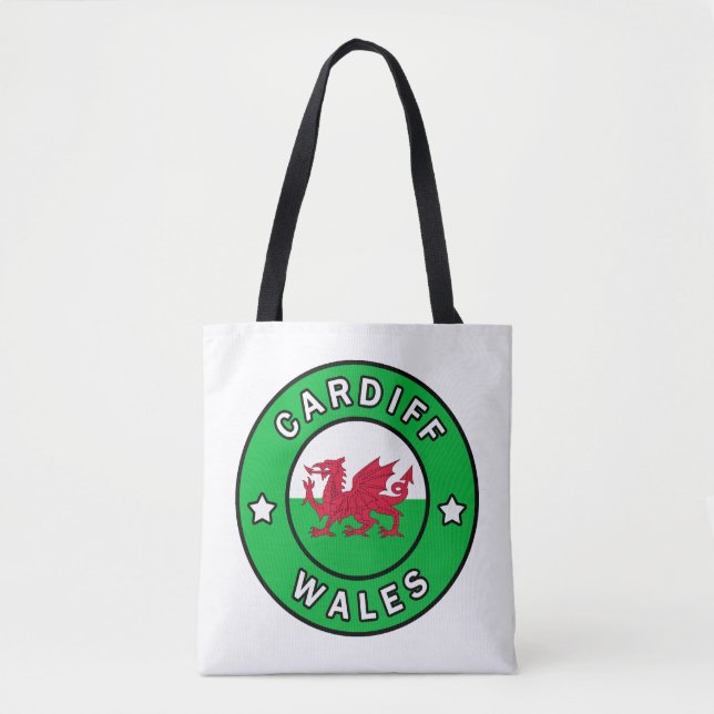 Cardiff Wales Tygkasse (Framsida)