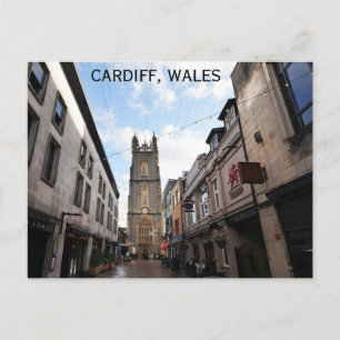 Cardiff Wales Welsh Travel Photo Vykort