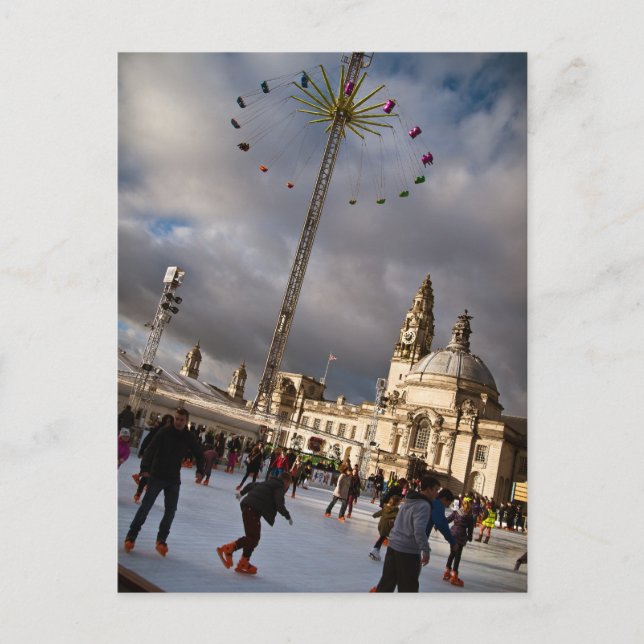 Cardiff Winter Wonderland Vykort (Framsida)