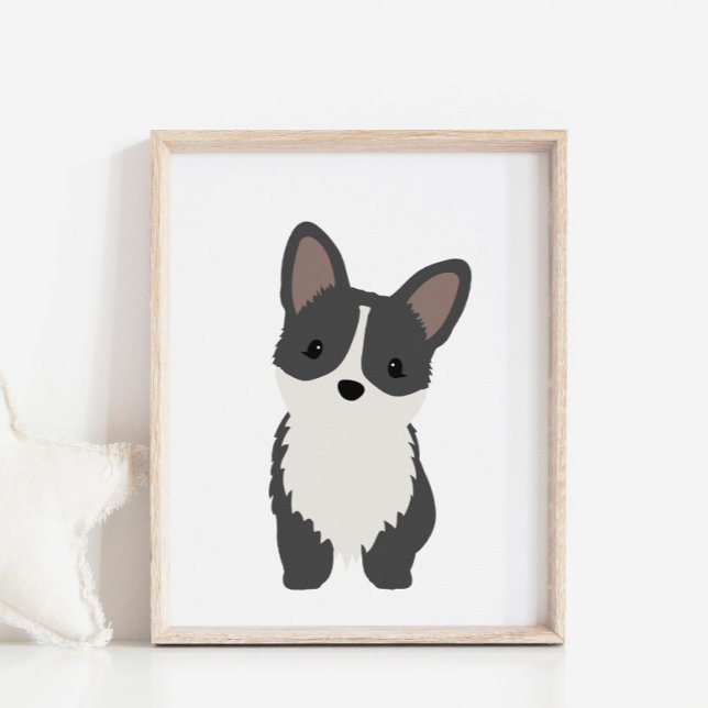 Cardigan Black Corgi Hund Nursery & Kids Poster (Skapare uppladdad)