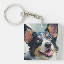 Cardigan corgi akvarell