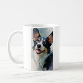 Cardigan corgi akvarell kaffemugg