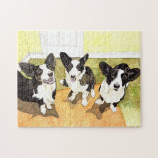 Cardigan Corgi Hundar Jigszle Puzzle Pussel