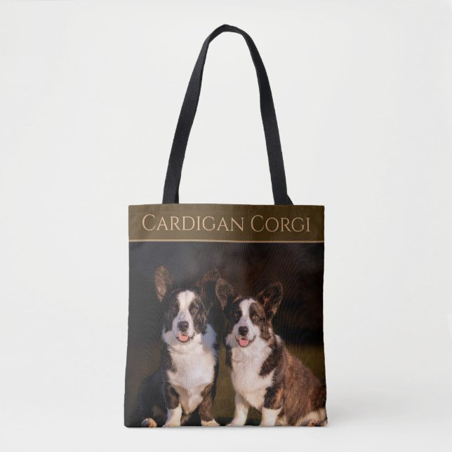 Cardigan Corgi Tygkasse (Framsida)