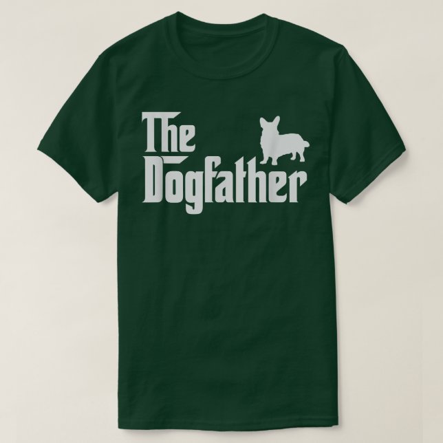 Cardigan welsh corgi DogFather Rolig hund Pappa T Shirt (Design framsida)