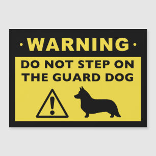 Cardigan Welsh Corgi Humoristisk Varnings Hund