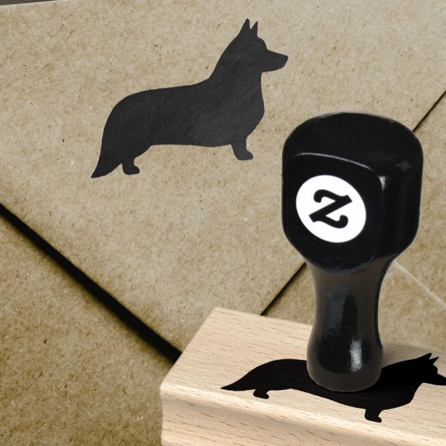 Cardigan Welsh Corgi Hund aveln Silhouette Stämpel (Skapare uppladdad)
