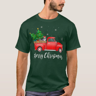Cardigan Welsh Corgi Hund Riding Red Lastbil Chris T Shirt