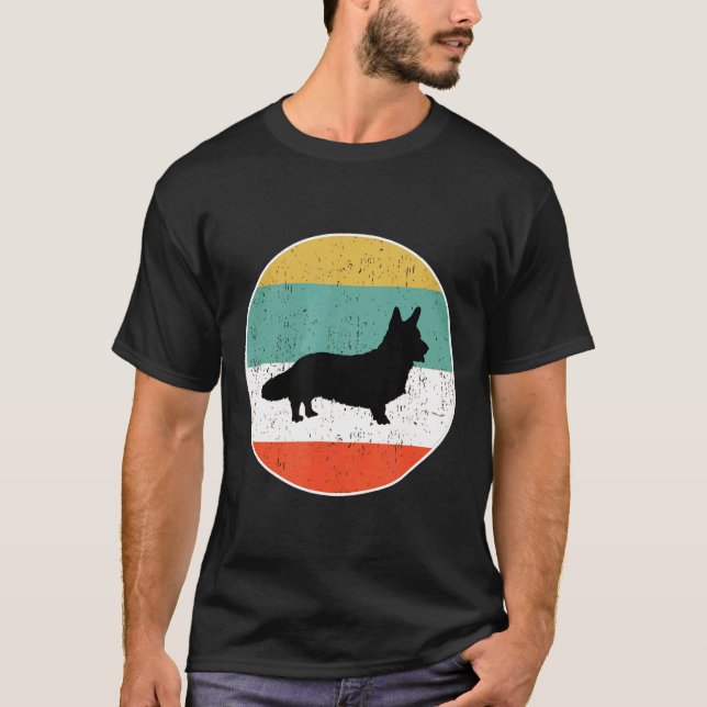 Cardigan Welsh Corgi Hund   T Shirt (Framsida)