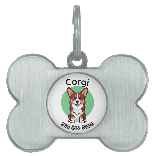 Cardigan Welsh Corgi ID-bricka Husdjur (Framsidan)