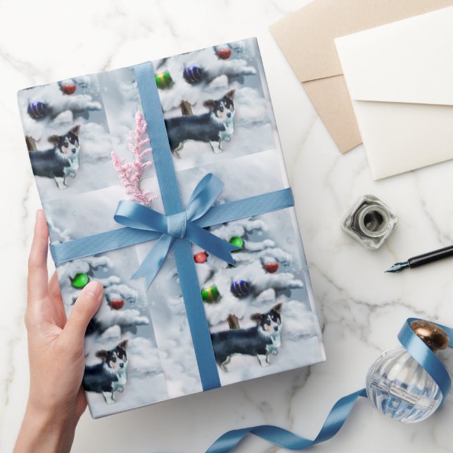Cardigan Welsh Corgi jul Presentpapper (Gifting)