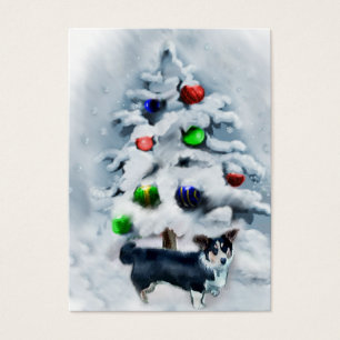 Cardigan Welsh Corgi jul Visitkort