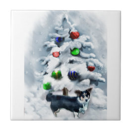 Cardigan Welsh Corgi julgåvor Kakelplatta