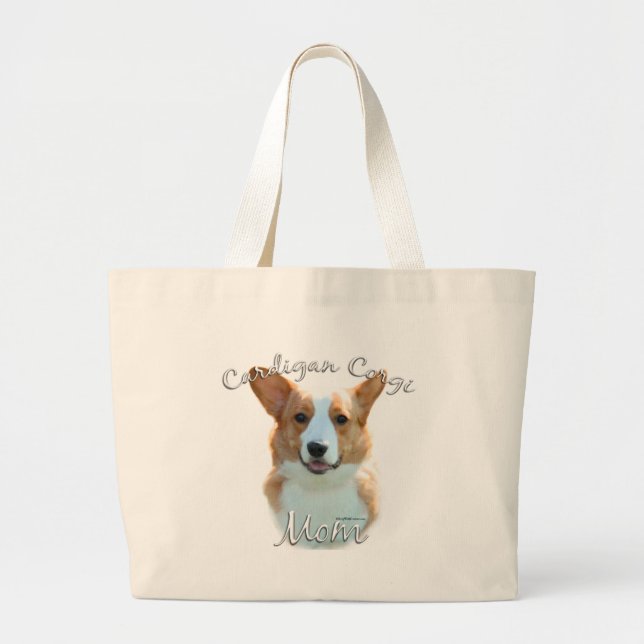 Cardigan Welsh Corgi Mamma 2 Jumbo Tygkasse (Framsidan)
