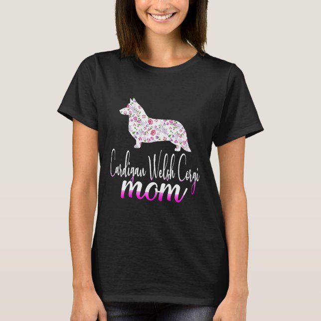Cardigan Welsh Corgi Mamma T Shirt (Framsida)