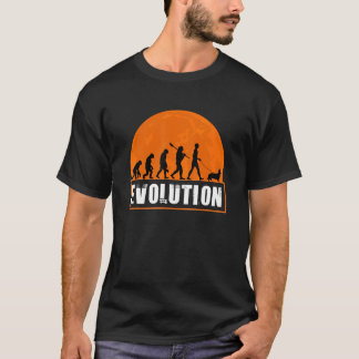 Cardigan Welsh Corgi Människans Evolution T Shirt