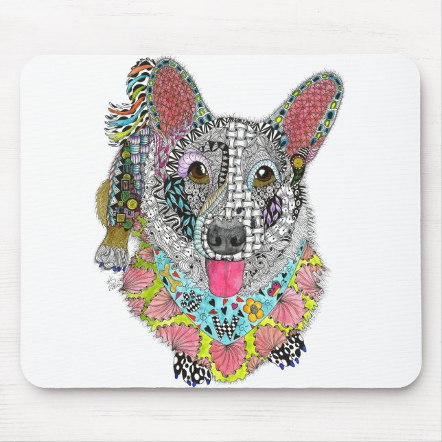 Cardigan Welsh Corgi Mousepad Musmatta (Framsidan)