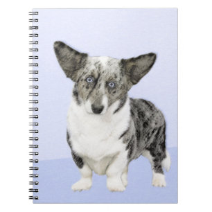 Cardigan Welsh Corgi Painting - Original Hund Art Anteckningsbok