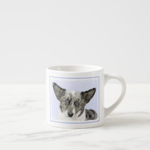 Cardigan Welsh Corgi Painting - Original Hund Art Espressomugg