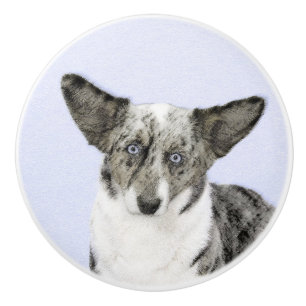 Cardigan Welsh Corgi Painting - Original Hund Art Knopp