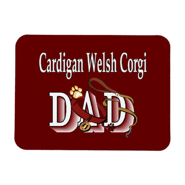 Cardigan Welsh Corgi Pappa Magnet (Horisontell)