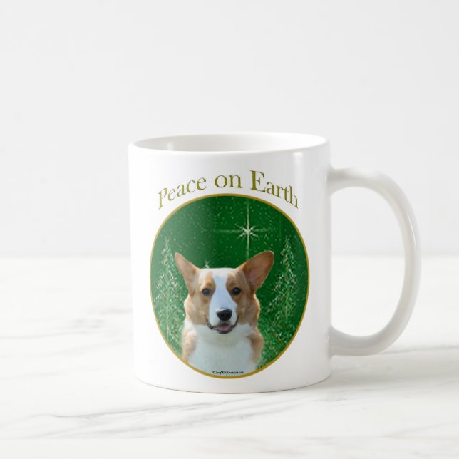 Cardigan Welsh Corgi Peace Kaffemugg (Höger)