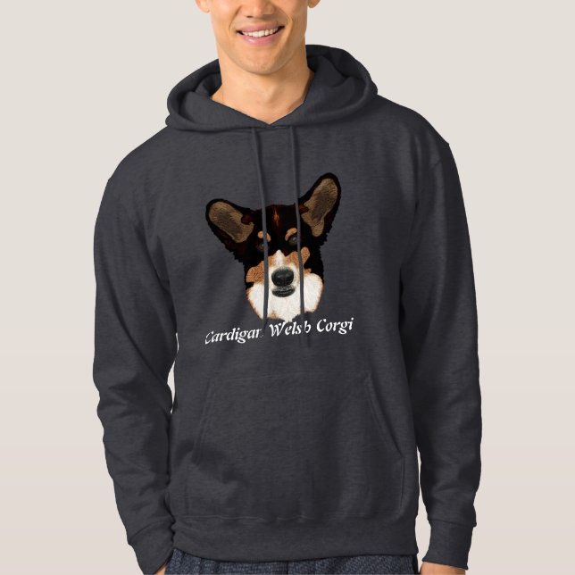 Cardigan Welsh Corgi Porträtt Sweatshirt (Framsida)