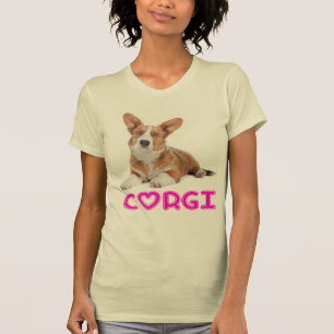Cardigan Welsh Corgi Puppy Hund Lila Kärlek Tee Shirt
