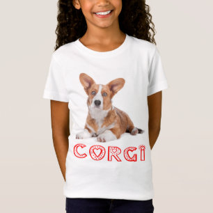 Cardigan Welsh Corgi Puppy Hund Red Kärlek Tee