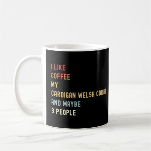 Cardigan Welsh Corgi Retro Hund och kaffe Kaffemugg