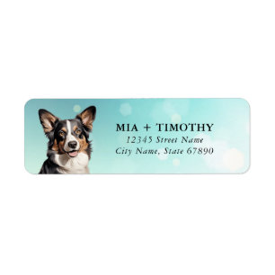 Cardigan Welsh Corgi Returetiketters Returadress Etikett