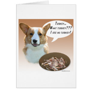 Cardigan Welsh Corgi Turkiet Hälsningskort