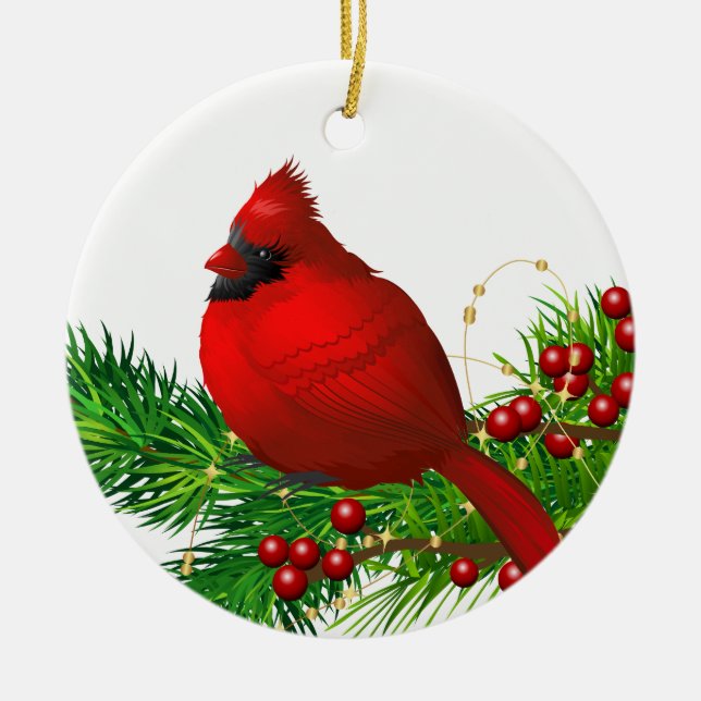 Cardinal Ceramic Ornament (Framsidan)