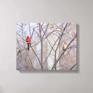 Cardinal family canvastryck