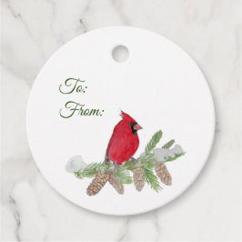 Cardinal Gift Märkres Gåvor Etiketter