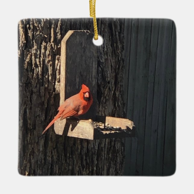 Cardinal Julgransprydnad Keramik (Framsida)