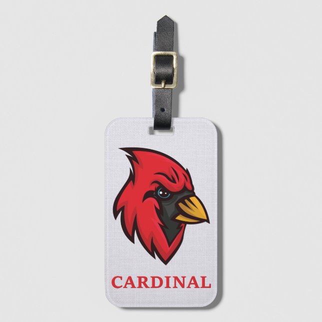 Cardinal Mascot Luggage Tag Bagagebricka (Framsida vertikal)