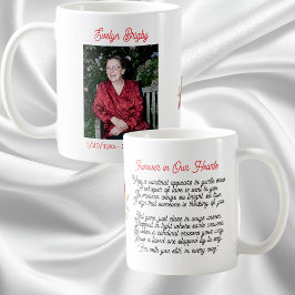 Cardinal Poem Memorial Keepsake  Kaffemugg