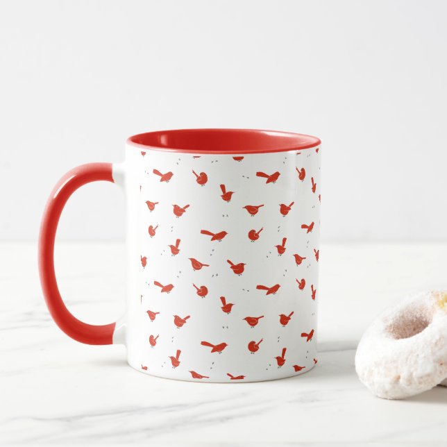Cardinal Red Bird Coffee Mug Mugg (Med munk)