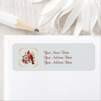 Cardinal Return Address Labels Matching Set Returadress Etikett