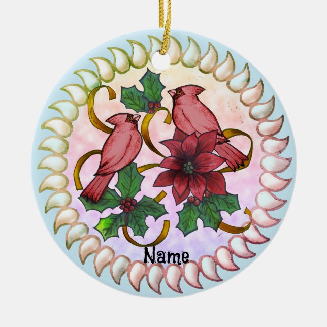 Cardinal Ribbons ornament (Framsidan)