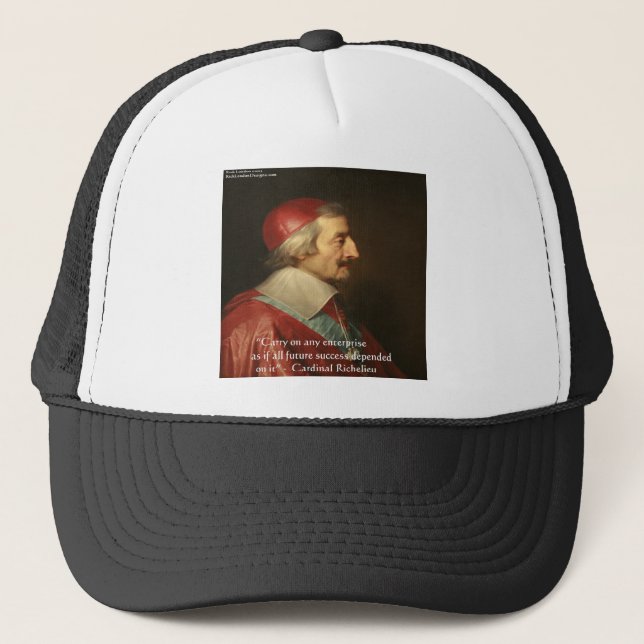Cardinal Richelieu Success Wisdom Quote Keps (Framsida)