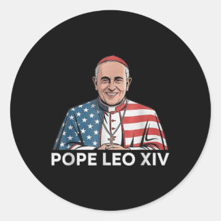 Cardinal Robert Francis Prevost Pope Leo Xiv Ameri Runt Klistermärke