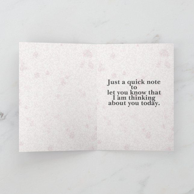 Cardinal (Thinking of you) Kort (Inuti)