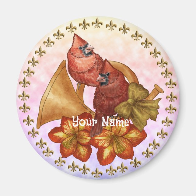 Cardinals Horn Magnet (Framsidan)