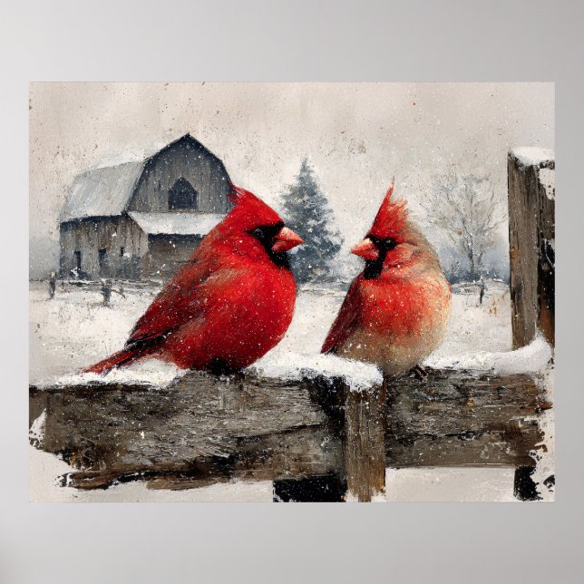 Cardinals Vintage Farm Poster (Framsidan)